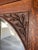 Late 19th Century French Antique Oak Washstand / Vanity With a Marble Top, Oval Beveled Mirror, and Floral Carvings For Sale - Image 5 of 12
