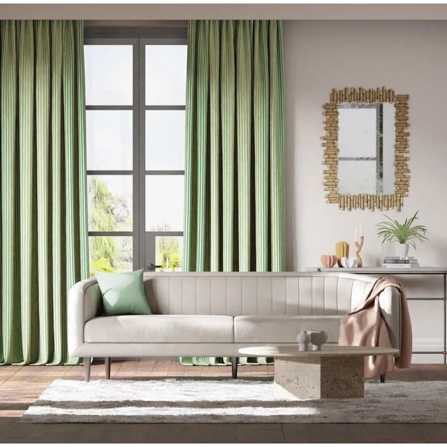 A versatile striped fabric on a lovely neutral ground Calla‚Äôs satin weave has a subtle movement of colour running...