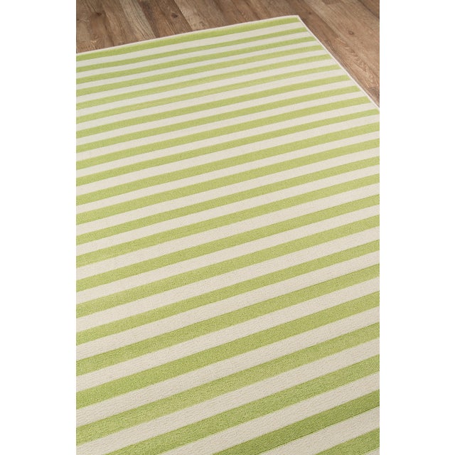 Momeni Baja Green Stripe Indoor/Outdoor Rug - 7'10