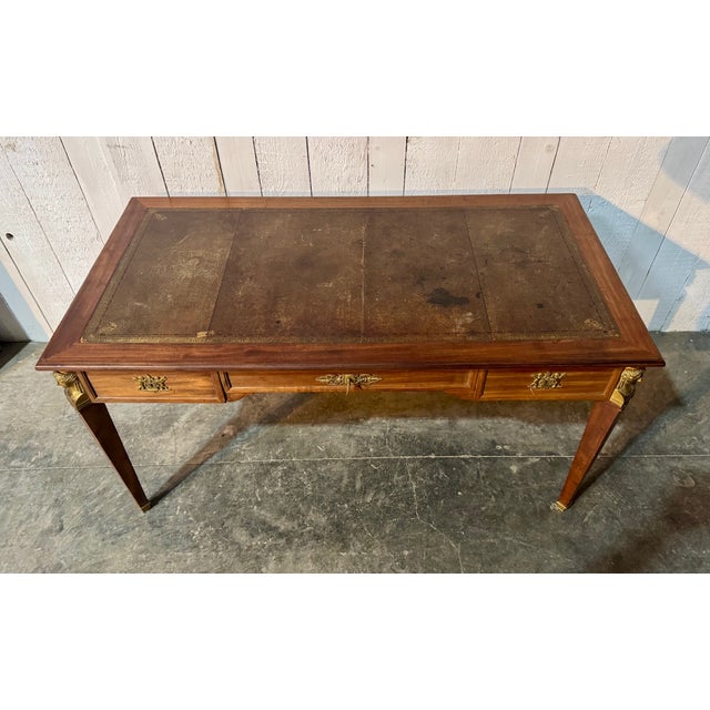 Traditional French Empire Writing Desk, 1880 For Sale - Image 3 of 14