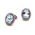 Natural Aquamarine Diamond Stud Earrings 14k WG 5.46 TCW Certified For Sale - Image 14 of 15