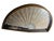 White 19th Century Woven Lace Fan in Giltwood Shadowbox Frame For Sale - Image 8 of 10
