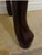 2008 Vintage Vanity Bench Mahogany Queen Ann Tapestry Dressing Bustle Foot Stool For Sale - Image 4 of 18