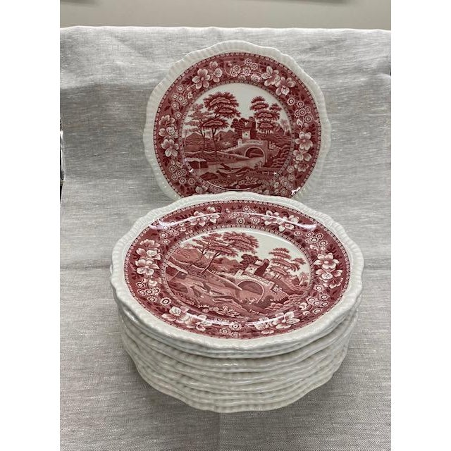 Vintage 1920s Copeland Spode Dinner Plates - Set of 12 For Sale In Rochester - Image 6 of 6