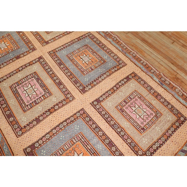 Mid 20th Century Vintage Turkish Jajim - 5'11" x 11'7" For Sale - Image 5 of 8