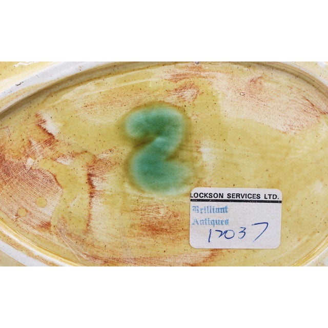 Brown Circa 1880 English Majolica Begonia Leaf Serving Tray For Sale - Image 8 of 9