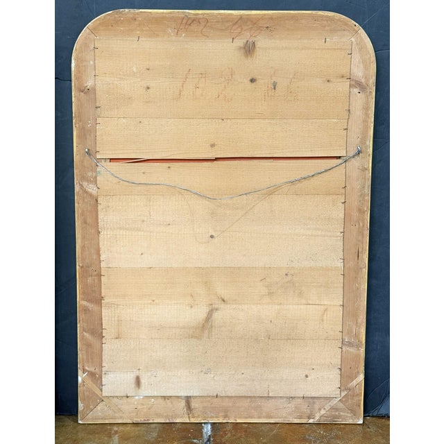 Louis Philippe Arch Top Gilt Mirror From France (H 48 1/4 X W 34) For Sale - Image 9 of 9