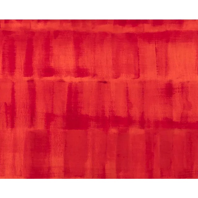 Abstract Contemporary Abstract Oil on Wood Painting "Red Dream" by Emily Berger For Sale - Image 3 of 4