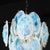 Mid-Century Hand-Blown Murano Opalescent & Cerulean Detail Glass Chandelier For Sale - Image 17 of 18