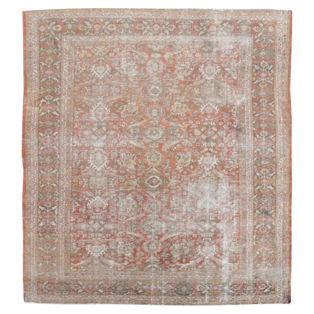 Late 19th Century Antique Late 19th Century Mahal Rug 10'7" x 16'6" For Sale - Image 5 of 5