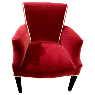 Art Deco Style Mohair Side Chairs For Sale