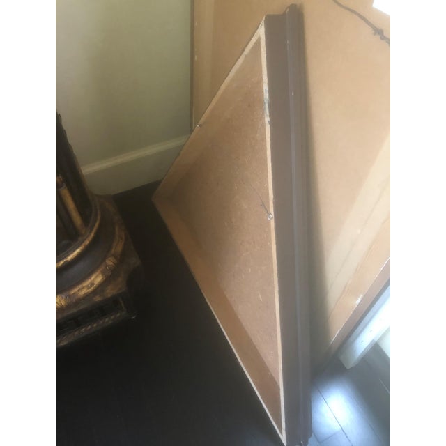 1970s Mid-Century Modernist Triangular Poured Acrylic Resin Abstract For Sale In San Francisco - Image 6 of 7