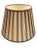 Striped Empire Stick Shade in Natural Cream/Leaf Brown, 16" For Sale - Image 4 of 4