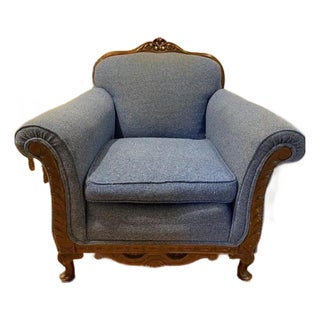 Antique Classic Upholstered Chair For Sale