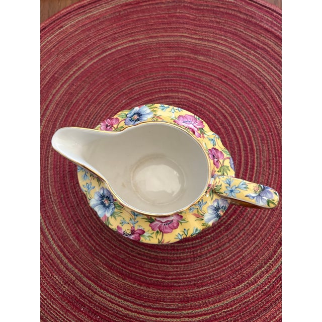 The name is in honor of James Sadler's sister. Made at the Burslem factory in Staffordshire, England. The gold rimmed...