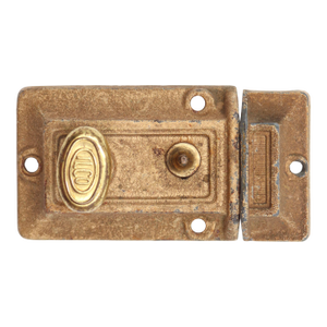 Vintage Ilco Brass Plated Steel Night Latch