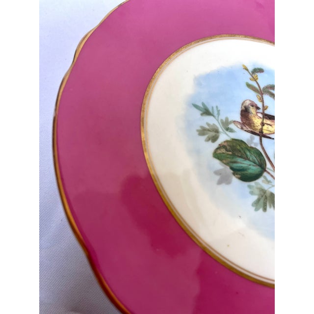 Antique Late 1800s Old Paris Porcelain Cake Stand With Gilded Koi Fish Pedestal Base For Sale - Image 10 of 13