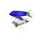 Mid-Century Modern Vintage Chrome & Cobalt Blue Art Deco Dc-3 Airplane Table Lamp C1977 For Sale - Image 3 of 9
