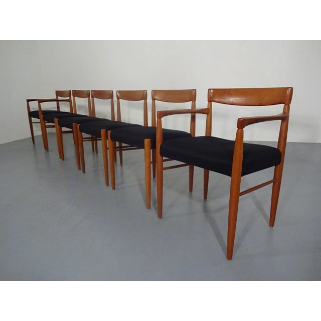 Mid-Century Modern Danish Teak Dining Chairs by H. W. Klein for Bramin, 1960s, Set of 6 For Sale - Image 3 of 18