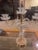 Vintage Glass Candelabra Crystal Clear Mid Century Candle Light Holder For Sale - Image 9 of 10