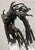 Make a bold artistic statement with this striking Mid Century Modern Brutalist sculpture by Gregg LeFevre. Cast in solid...