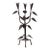1930s French Iron Leaf Candlestick For Sale