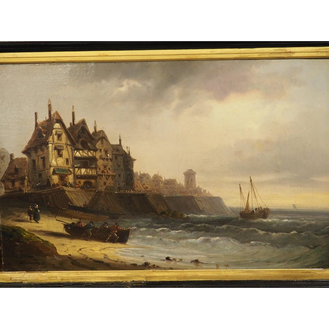 19th Century French Coastal Landscape Painting, Signed Kuwasseg For Sale - Image 13 of 18