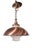 American Mid 20th Century Kitchen Chandelier Copper Finish With Glass Shade by the Progressive Mfg.Co. For Sale - Image 3 of 14