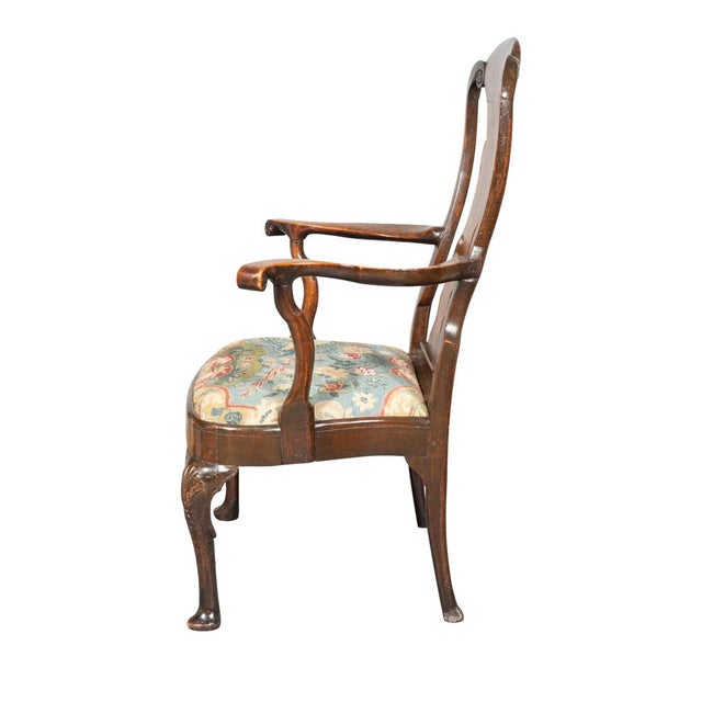 Traditional George I Walnut Armchair For Sale - Image 3 of 8