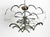 Large Chrome Metal and Glass Disc Ceiling Chandelier, 1960s For Sale - Image 9 of 18