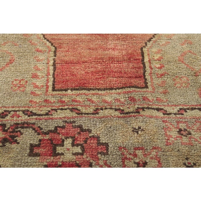 Mid 20th Century Vintage Turkish Oushak Rug - 04'08 X 08'01 For Sale - Image 5 of 10