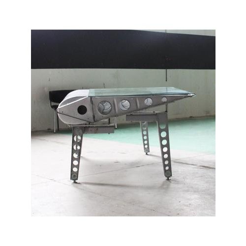 Type Private Wing Table Dating ca. 2000 Style Industrial Origin England Materials Glass, Aluminium Attribution Mark This...