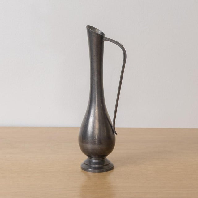 French 1930s French Pewter Bud Vase For Sale - Image 3 of 9