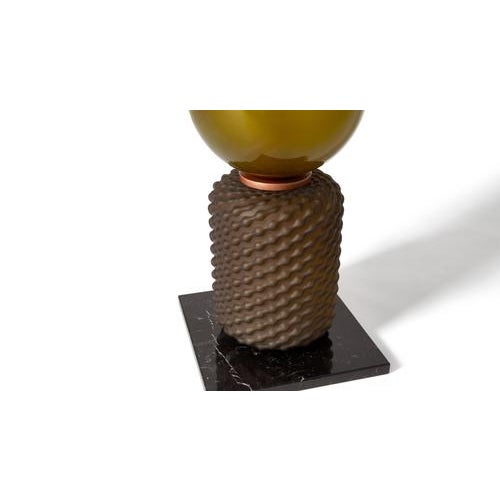 Ficapula Table Lamp with Glass and Marble Base from Cassina For Sale - Image 3 of 17