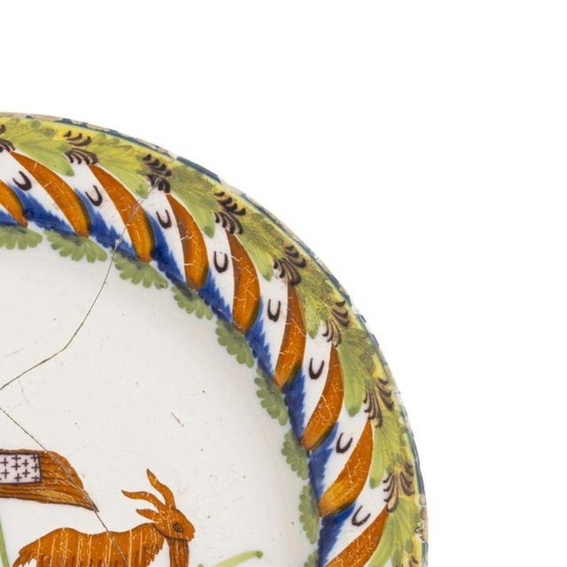 19th Century Earthenware Plate For Sale - Image 4 of 6
