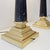 Art deco Style - Desk lamps - table lamps Tapered columns in veined black marble, resting on tiered square bases in gilded...