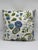 2020s Schumacher Roca Redonda 22x 22 Decorative Pillow Cover in Ivory and Blue For Sale - Image 5 of 8