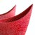 Red Vintage 1990's Postmodern Crescent Ellipse Dotted Texture Asymmetrical Ceramic Vases - a Pair For Sale - Image 8 of 13