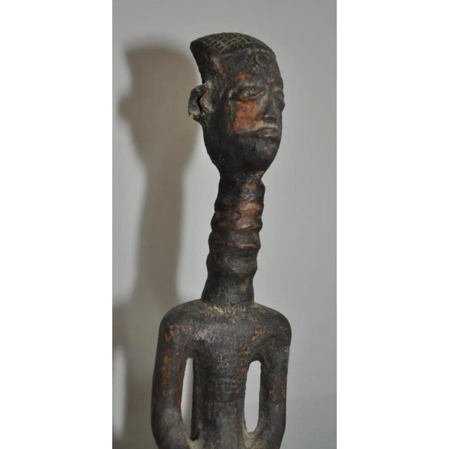 Congolese Artist, Bena Lulua Figure, Wood Carving For Sale - Image 7 of 9