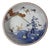 9.5" Asian Style Longevity Cranes Cloud Painted Porcelain Art Bowl For Sale