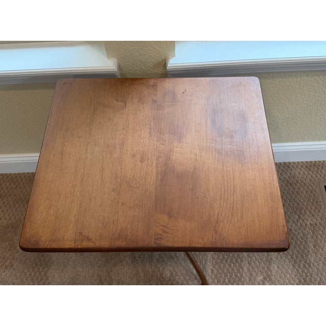1980s Vintage Shaker Candle Stand Table For Sale - Image 5 of 11