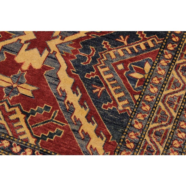 1980s Tribal Super Kazak Red/Beige Wool Rug - 3'8'' X 5'5'' For Sale - Image 5 of 10