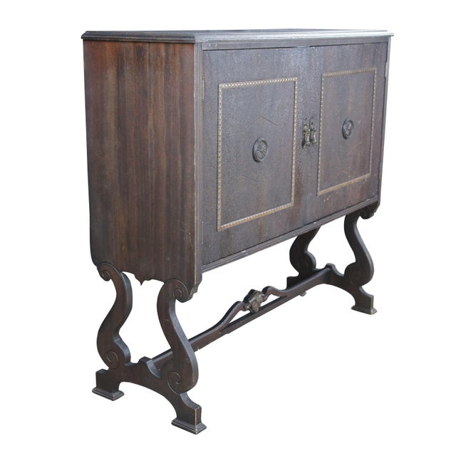 Antique Victorian record console / bookcase / book shelf by The Udell Works Company of Indianapolis Indiana. Made of...