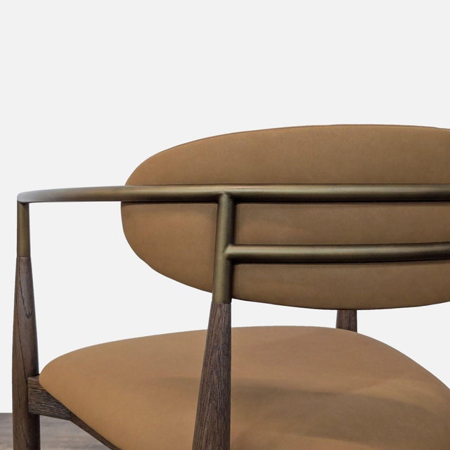Restoration Hardware Mid-Century Sculptural Dining Armchair For Sale In San Francisco - Image 6 of 7