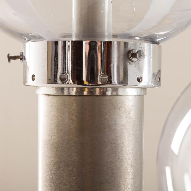 Floor Lamp in Aluminum and Glass from Mazzega, Italy, 1960s For Sale - Image 9 of 11