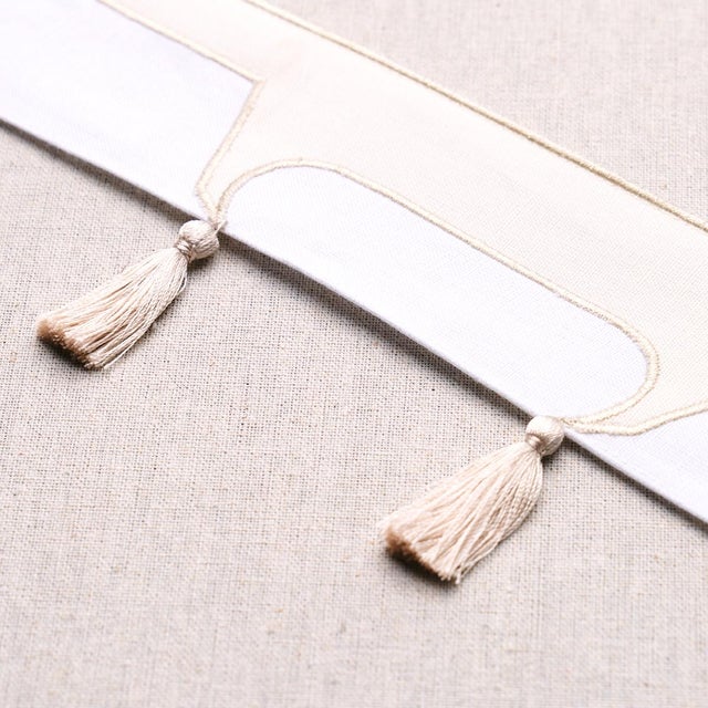 Schumacher Sample - Schumacher X David Kaihoi Pagoda Trim in Ivory For Sale - Image 4 of 5