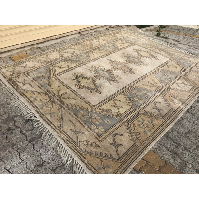 1960s 1960s Vintage Turkish Handknotted Home Decor Rug For Sale - Image 5 of 11