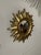 Vintage Bright Gold 13" Sunburst Wall Accent Mirror For Sale - Image 16 of 17