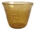Champagne Bucket in Ochre-Colored Blown Glass from Biot Glassworks, 1970s For Sale