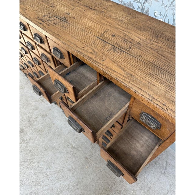 Oak Workshop Cabinet with Drawers, 1920s For Sale - Image 9 of 12